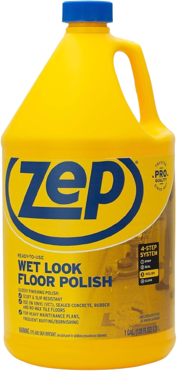 Wet-Look Floor Polish - 1 Gallon - Long Lasting Shine